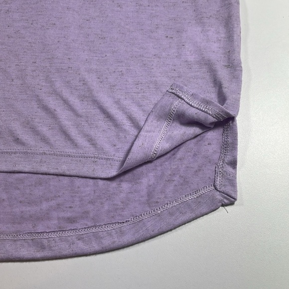 NWT Express Linen-blend crew neck muscle tank - lilac heather color Size XS - Picture 7 of 11